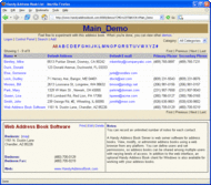 A Handy Address Book Server screenshot